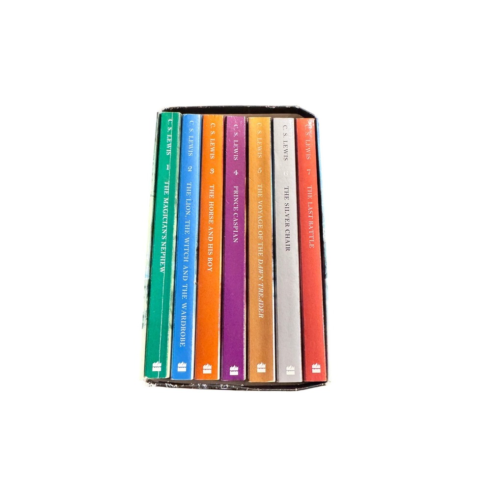 C S Lewis The Chronicles of Narnia Complete Set 7 Books Harper Trophy Paperback